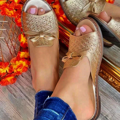🔥【Wiosna i lato Nowy produkt gorąca wyprzedaż】🔥[35~43] Letnie, wygodne, oddychające sandały z kokardką w nowym stylu👡