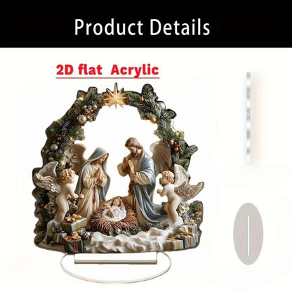 ✨⛪ Božični okraski za namizne mize, akrilni okraski