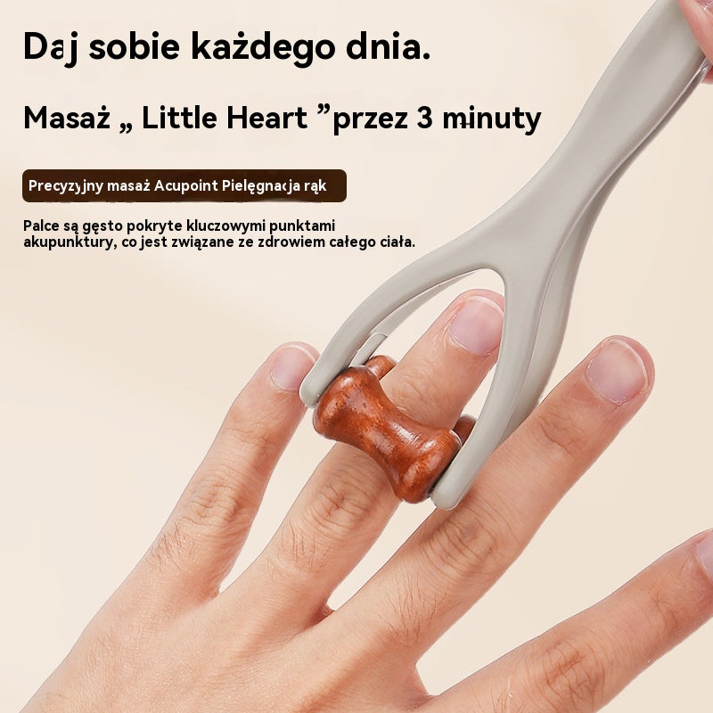 🔥🎉【Kup jeden, a drugi dostaniesz gratis】✨🌿Masażer palców z litego drewna: łagodzi zmęczenie dłoni
