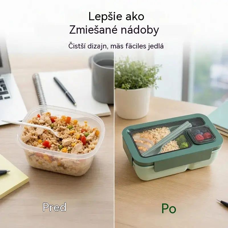 📢50% ZĽAVA📢🍱 Odporúčaný produkt | Obedár vhodný do mikrovlnnej rúry s priehradkami