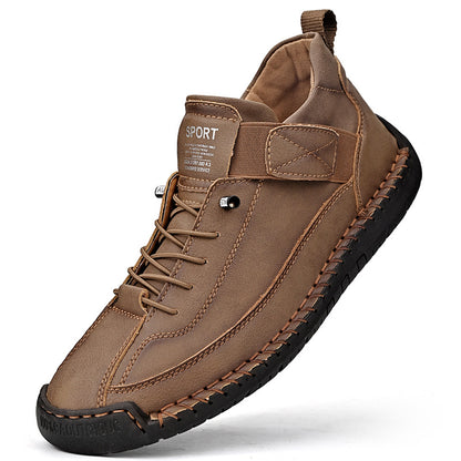 【38-48】2025Casual obuwie męskie na co dzień, robocze, outdoorowe, szyte buty