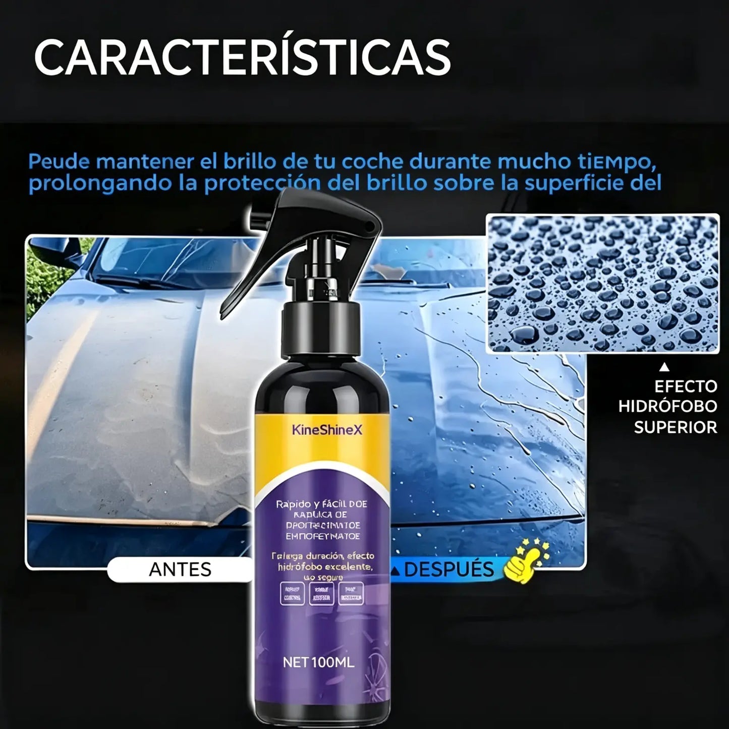 💖3 botellas por 29€⏰50% DE DESCUENTO EN 3 botellas - 🏆Acción rápida para recubrimiento de automóviles