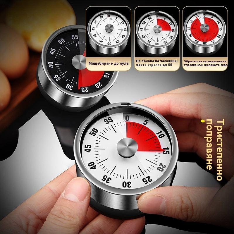 🔥Неръждаем механичен таймер с магнит – Вашият кухненски асистент! ⏲️