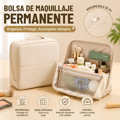 🔥✨Neceser/bolsa de maquillaje de gran capacidad | Fácil de guardar, un imprescindible para viajar ✨