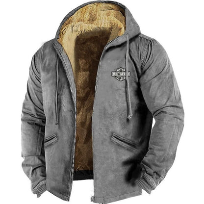 👍🧥[M-5XL] Divatos férfi őszi-téli bővebb kabát vastagabb bársonyból