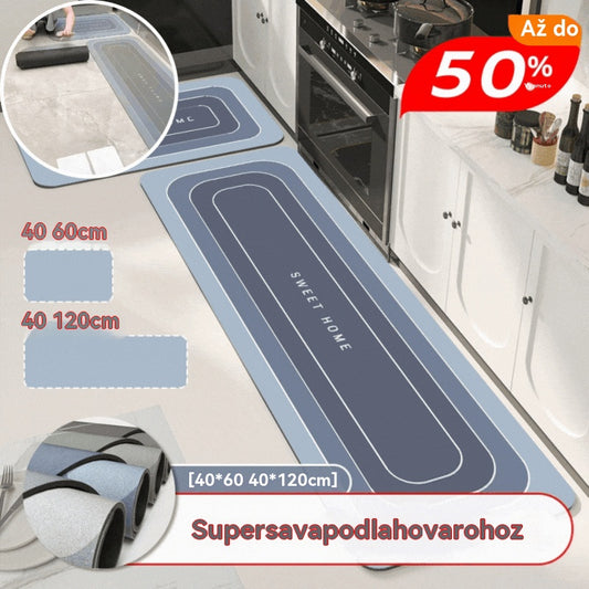 【2 kusy: 40*60 + 40*120 cm】💥Moderní rohožka na podlahu, vstupní rohožka, voděodolná, odolná vůči oleji, skvrnám, savá a protiskluzová🦶