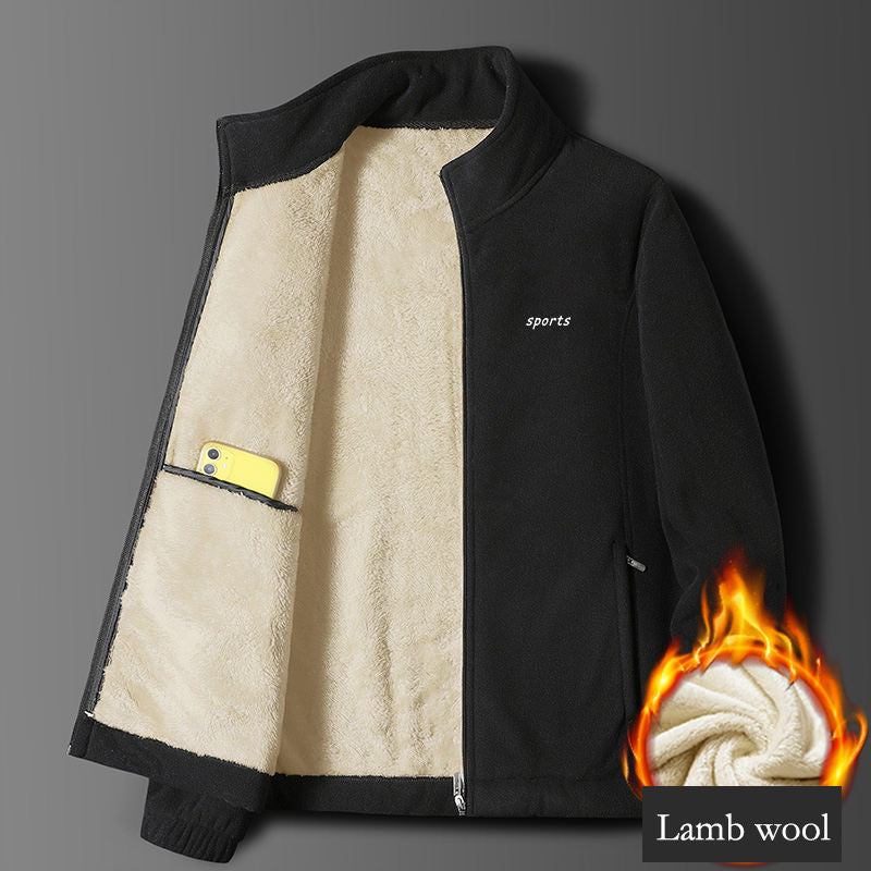 ⛄Zimski popust 49% [M-5XL] Moška jesensko-zimska nova odebeljena jakna iz jagnječje kože jesensko-zimska jakna iz odebeljene jagnječje kože