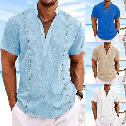 😎【S-3XL】😎☀️ 2024 Męska bawełniana koszula na co dzień wiosenna