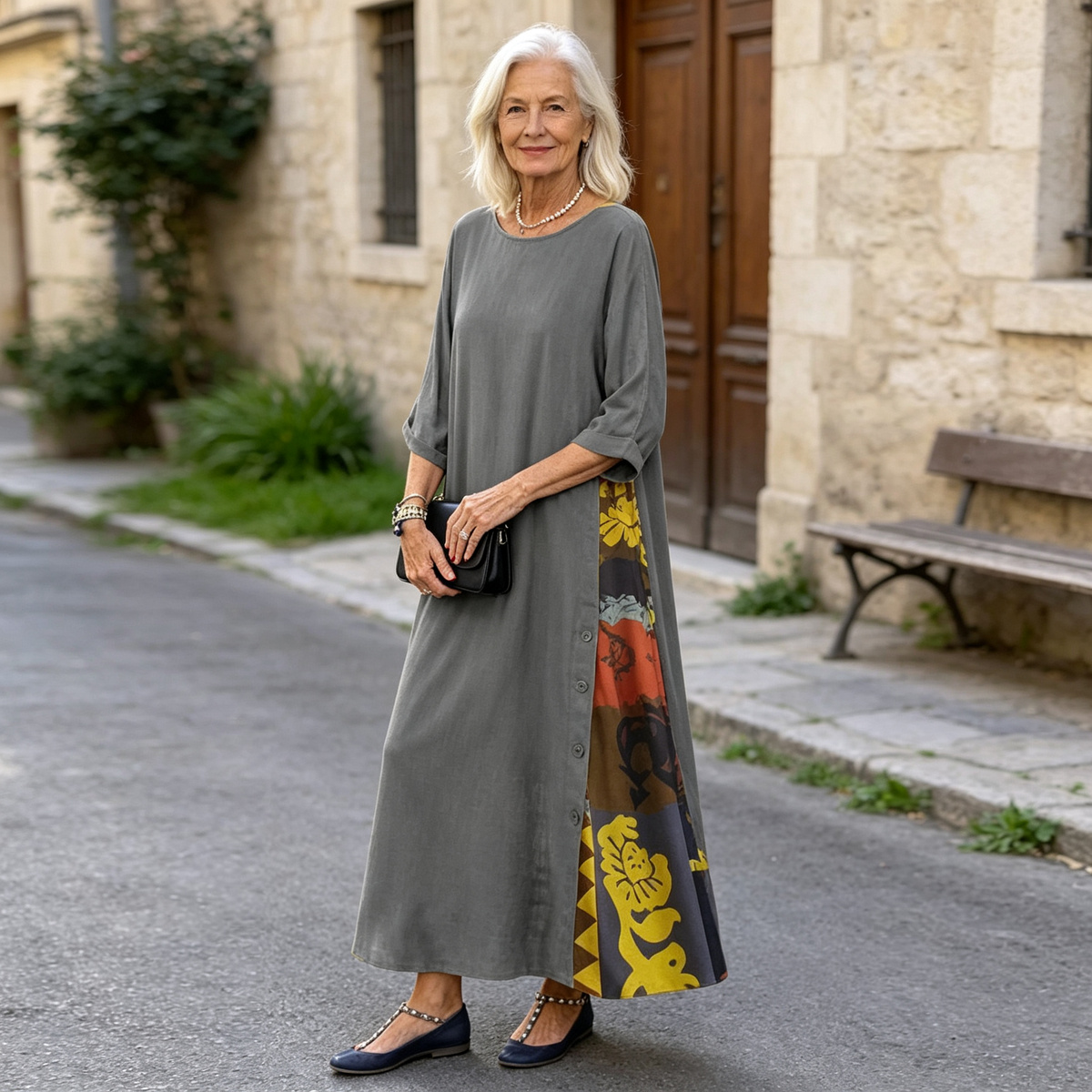 🌾【Vruća rasprodaja】💕[M-5XL] Nova lanena vintage haljina - mekana i udobna