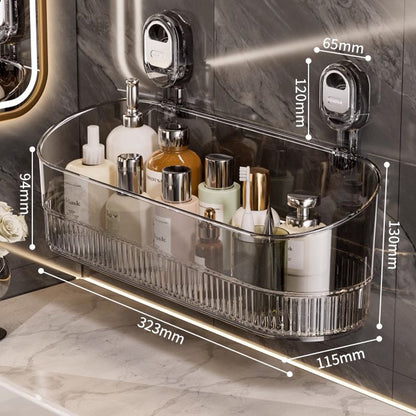 🍽️🧺🔥Plačilo ob dostavi🔥Stojalo za shranjevanje s priseski brez vrtanja, stensko stojalo za odtoke, primerno za kuhinje in kopalnice