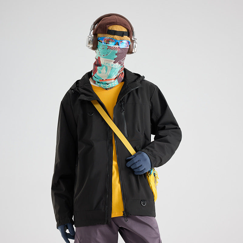 🔥【Jesienny nowy styl】【S-3XL】🍁Wodoodporna sportowa kurtka z kapturem, unisexowa odzież górska