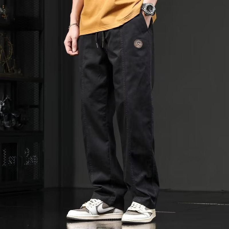 🔥🔥【M-4XL】2024 Moda męska Uniwersalne spodnie na jesień i zimę w stylu amerykańskim-3785216