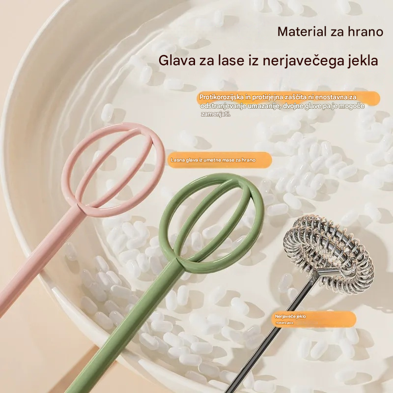 🥚🥄【Plačilo ob dostavi】💥Brezžični mini ročni mešalnik – v nekaj sekundah stepe jajca in mleko