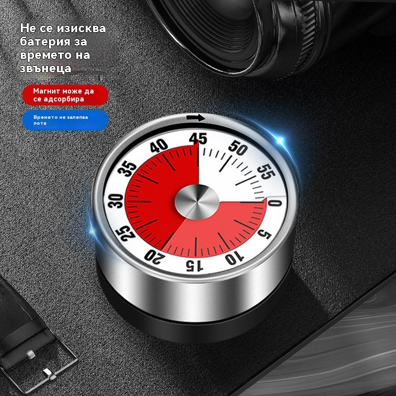🔥Неръждаем механичен таймер с магнит – Вашият кухненски асистент! ⏲️