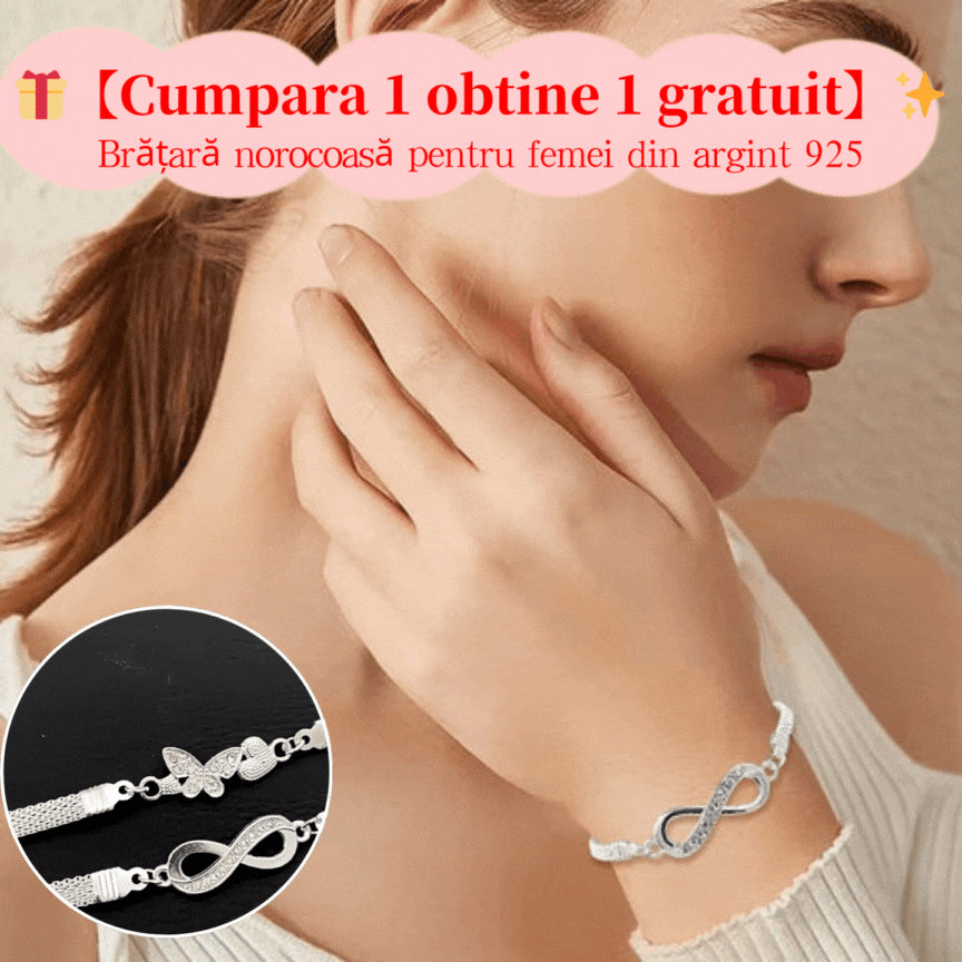 ✨🎁【Kup jeden, drugi gratis】【2 bransoletki】✨✨Bransoletka na szczęście dla kobiet ze srebra próby 925