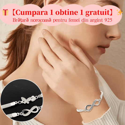 ✨🎁【Kup jeden, drugi gratis】【2 bransoletki】✨✨Bransoletka na szczęście dla kobiet ze srebra próby 925