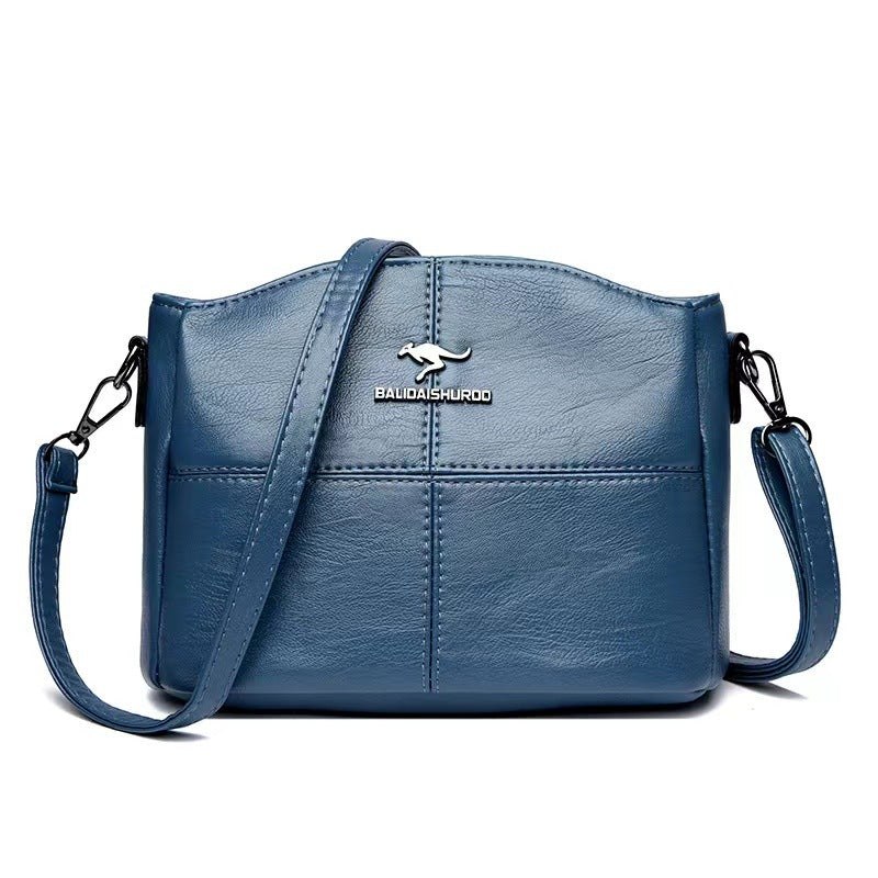 🔥👜👜 Nová kabelka cez rameno z pravej kože, ručne vyrobená v retro štýle, moderná a všestranná.