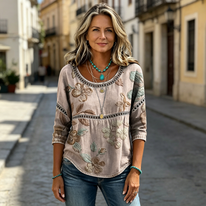 ✨🎉【Oferta especial🔥】【S-5XL】Camiseta estampada de moda de verano para mujer - Cómoda y casual