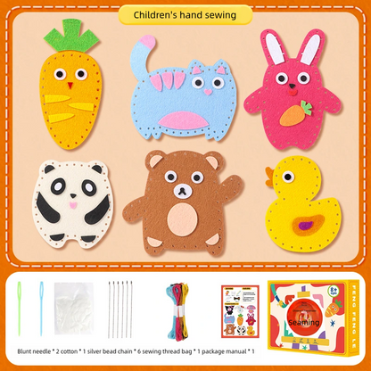 🧵🎁🧵【Gorący w sprzedaży】🔥Ręcznie robiony zestaw do szycia, pełen zabawy, odpowiedni dla dzieci