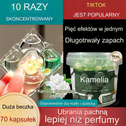 ✨Super duże wiaderko 5 w 1 perełek zapachowych do prania Długotrwały zapach Skuteczne odkażanie-3764860
