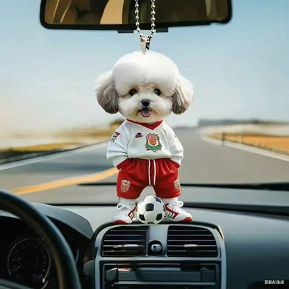 💖Bestseller🐶【5 szt.】 Kreatywny i uroczy pluszowy brelok z pieskiem, idealny jako dodatek do wnętrza samochodu lub ozdoba torebki