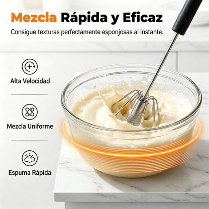 🔥🍳【Compra uno y llévate otro gratis✨】Batidora de huevos semiautomática de acero inoxidable