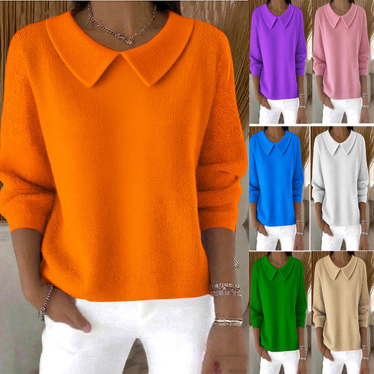 🔥🌸【S-3XL】【Jesienna nowość】Wygodny top damski z długim rękawem i dekoltem w serek – Ciepły i stylowy