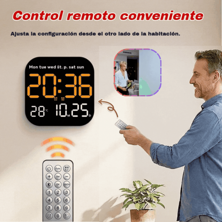 🕰️ Número 1 en ventas 🛏️ Reloj digital para hogar y oficina despierta suavemente sin alarmas molestas brillo ajustable y silencioso por la noche muestra temperatura compañero ideal diario 🌙