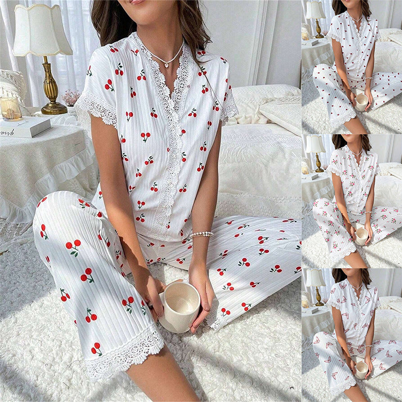 💥【50% off limitado】Pijama mujer 2026, estampado y bordado, suave y cómodo