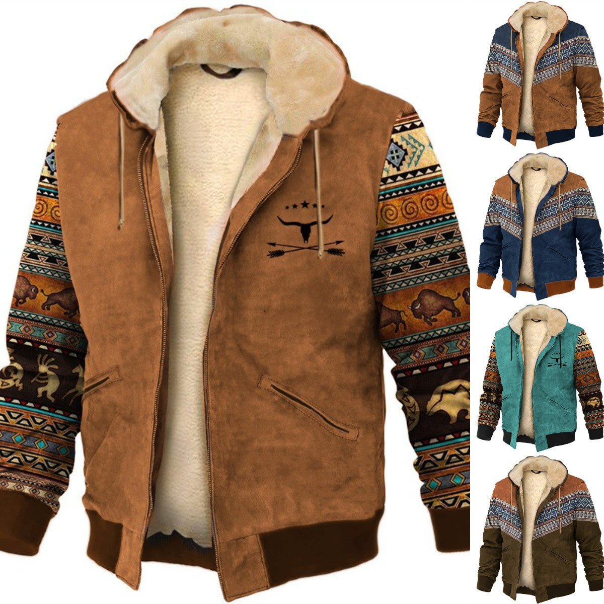 🌞⛄【Novinka 2026】【S-4XL】🔥Pánská ležérní podzimní a zimní zesílená teplá bunda z jehněčí vlny