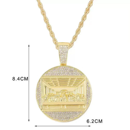 📢📢50% zniżki!! ✨ Lśniący wisiorek na łańcuszku w stylu kubańskim | Natychmiast odśwież swój styl💎