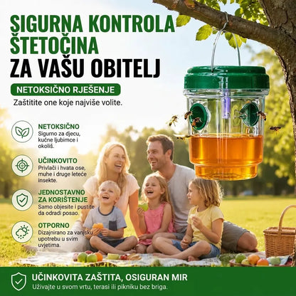 【2 komada 27 €】🐝☀️ Solarna klopka za ose za terase i vrtove 🔋🌿 – Visoko učinkovita, punjiva, otporna na vremenske uvjete, pokriva do 500 četvornih metara.✅️ Plaćanje pouzećem