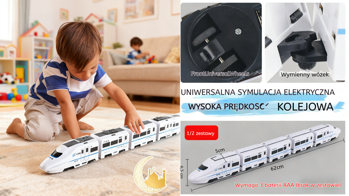 🔥🚝【Časově omezená sleva 50 %】Nejprodávanější elektrická hračka - simulátor rychlovlaku, miniaturní vlak