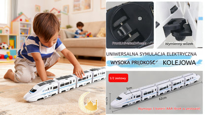🔥🚝【Časově omezená sleva 50 %】Nejprodávanější elektrická hračka - simulátor rychlovlaku, miniaturní vlak
