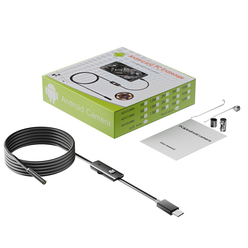 👍📱Nowy 7-milimetrowy endoskop przemysłowy z bezpośrednim podłączeniem kamery typu C do telefonów z systemem Android (endoskop wodoodporny)