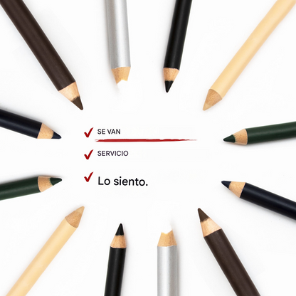 🔈🔈¡50% DE DESCUENTO AHORA!💜5 piezas por 27 euros💜Delineador de ojos de madera, resistente al agua, de larga duración y resistente al agua.