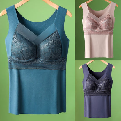 🔥❤️【Пакет от 3 части】【40-100 кг】✨⛄Есенно/зимен дантелен сутиен с гъши пух, красив дизайн на гърба, предотвратява увисването ✅