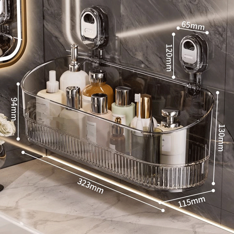 🍽️🧺【50% отстъпка】🔥🔥Стенна стойка с вендуза без пробиване за кухня и баня