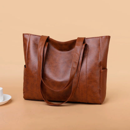 🌈👜【Ograniczona ilość】2025 Wiosna Nowa Moda Elegancka Duża Pojemność Damska Torba Na Ramię Z Prawdziwej Skóry