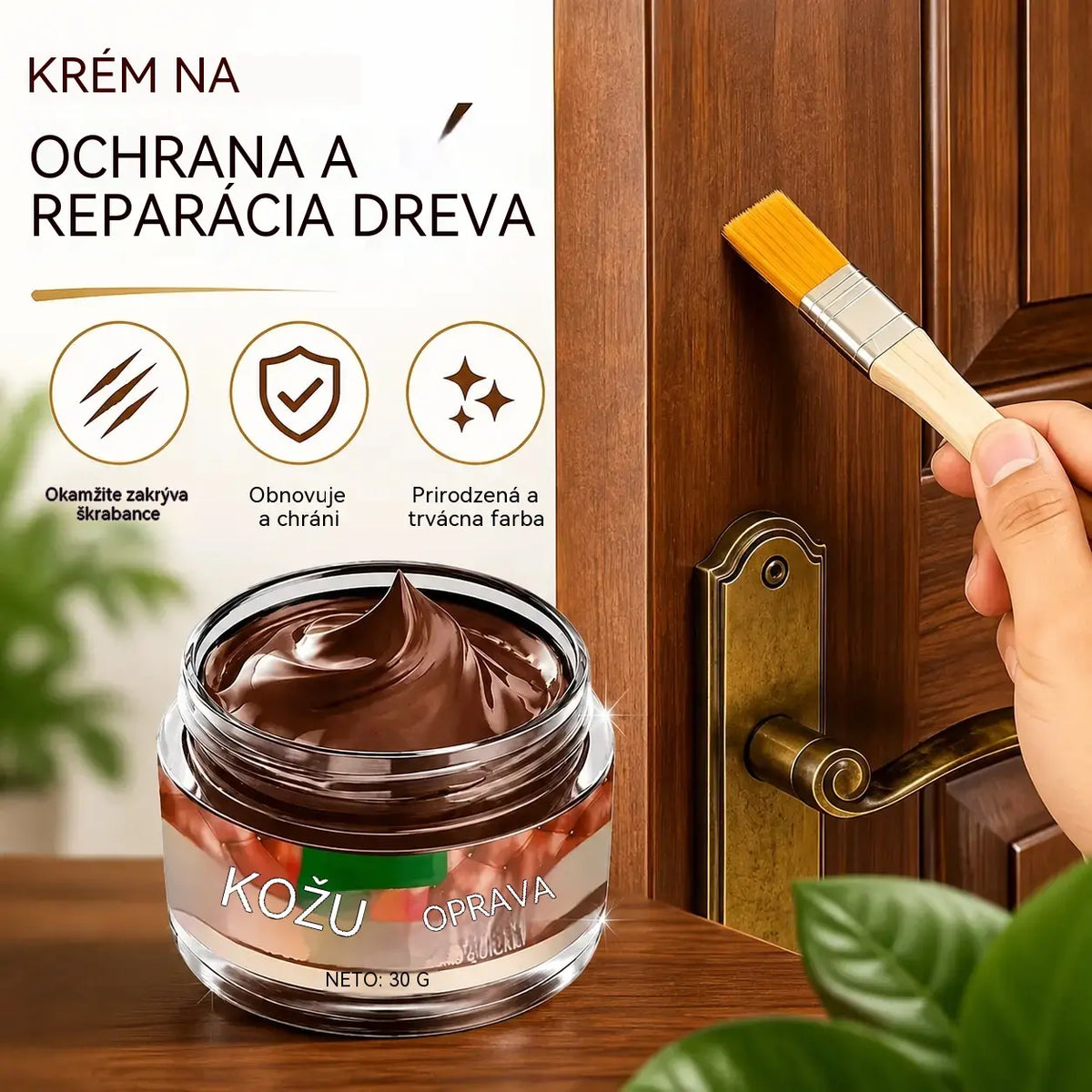 🪑✨Rýchloschnúca pasta na opravu dreva – váš nábytok bude vyzerať ako nový! Opravte poškodenie za pár minút!