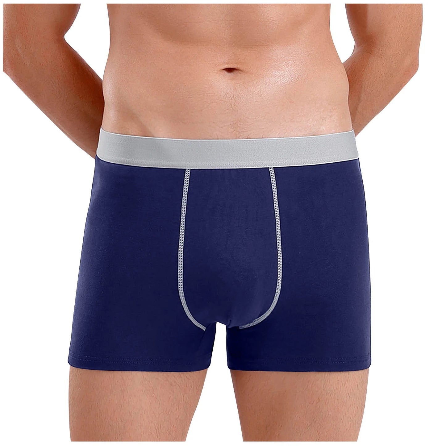 😍🛒【4 piezas】Ropa interior de algodón puro para hombres de talla grande【45kg-150kg】✅️Pago contra entrega