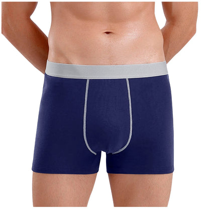 😍🛒【4 piezas】Ropa interior de algodón puro para hombres de talla grande【45kg-150kg】✅️Pago contra entrega