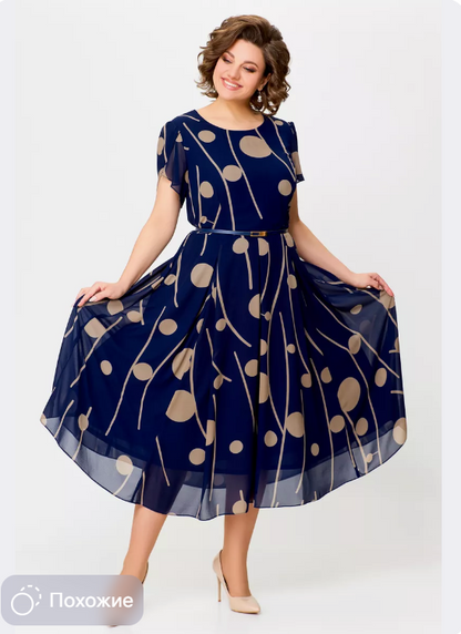 👗【S-5XL】Nowa modna sukienka, klasyczny krój, elegancka i prosta3901966