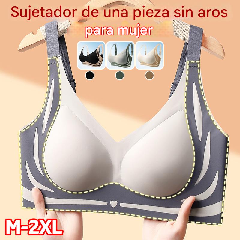🔥【Oferta por tiempo limitado】🔥【Paquete de 4】Sujetador de una pieza sin aros para mujer【40-85 kg】🌸💕