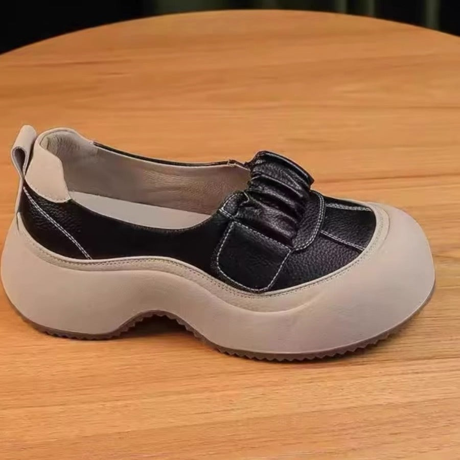 👟2024 nowe modne skórzane wygodne trampki w stylu retro do uprawiania sportu i rekreacji 【35-40】