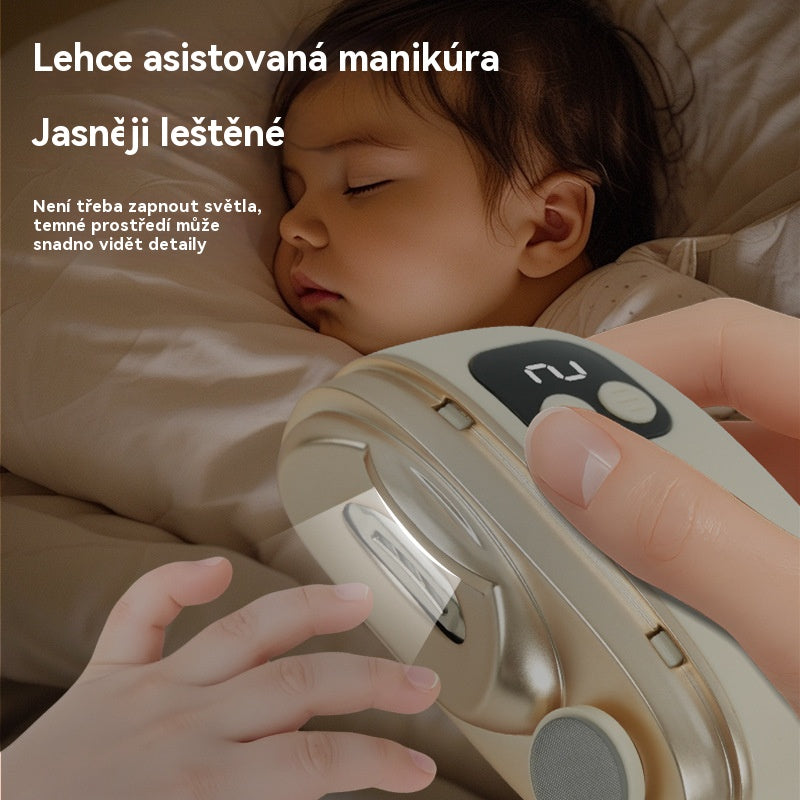 💅【30% sleva】 Plně automatické bezdrátové přenosné elektrické kleštičky/pilník na nehty 2 v 1