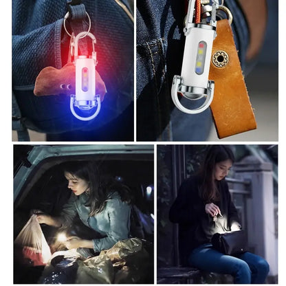 🔦【Kup 1, drugi gratis】 Supermocna mini latarka LED 6000 W | Wodoodporna | Wiele trybów pracy | Wytrzymały akumulator | Oferta 2 w cenie 1 🔥