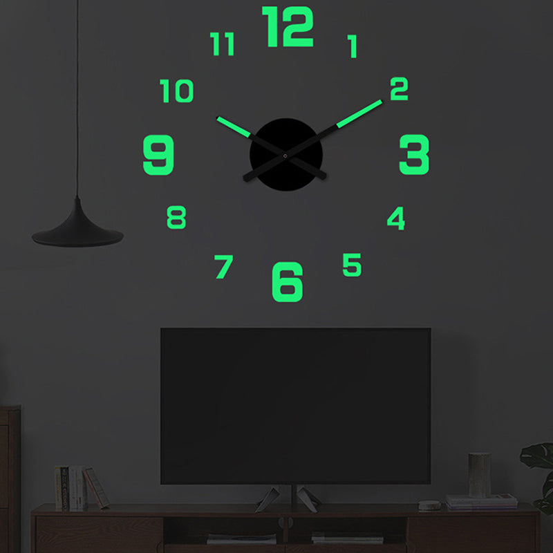 🔥⏰【50% de descuento✨】Juego de reloj de pared acrílico iluminado 3D (Requiere montaje)