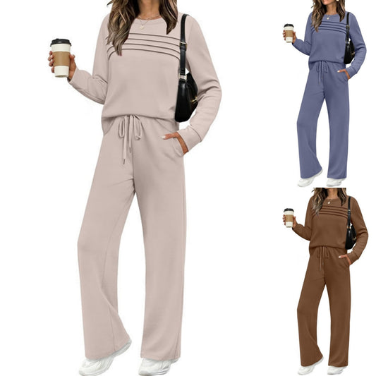 ✨🎉【50% zniżki🔥】【40-100 kg】Zestaw odzieży sportowej dla kobiet: bluza z kapturem + spodnie