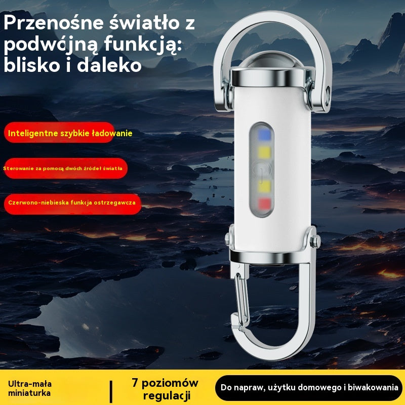 🔦【Kup 1, a 1 dostaniesz gratis】🔥Świetna wyprzedaż🔥Super jasna, wodoodporna mini latarka na klucze o mocy 1200 lumenów